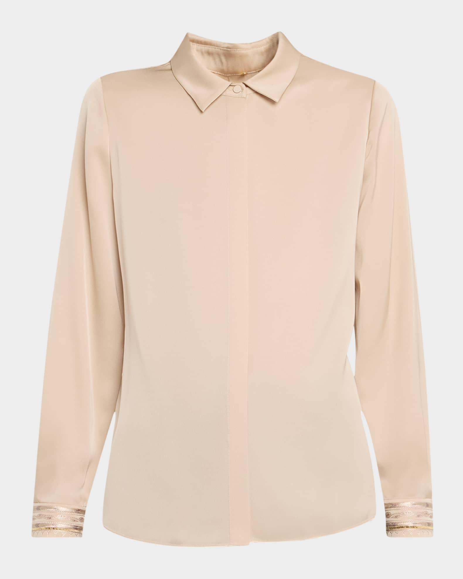 Devin Shimmer Embroidered Blouse Product Image