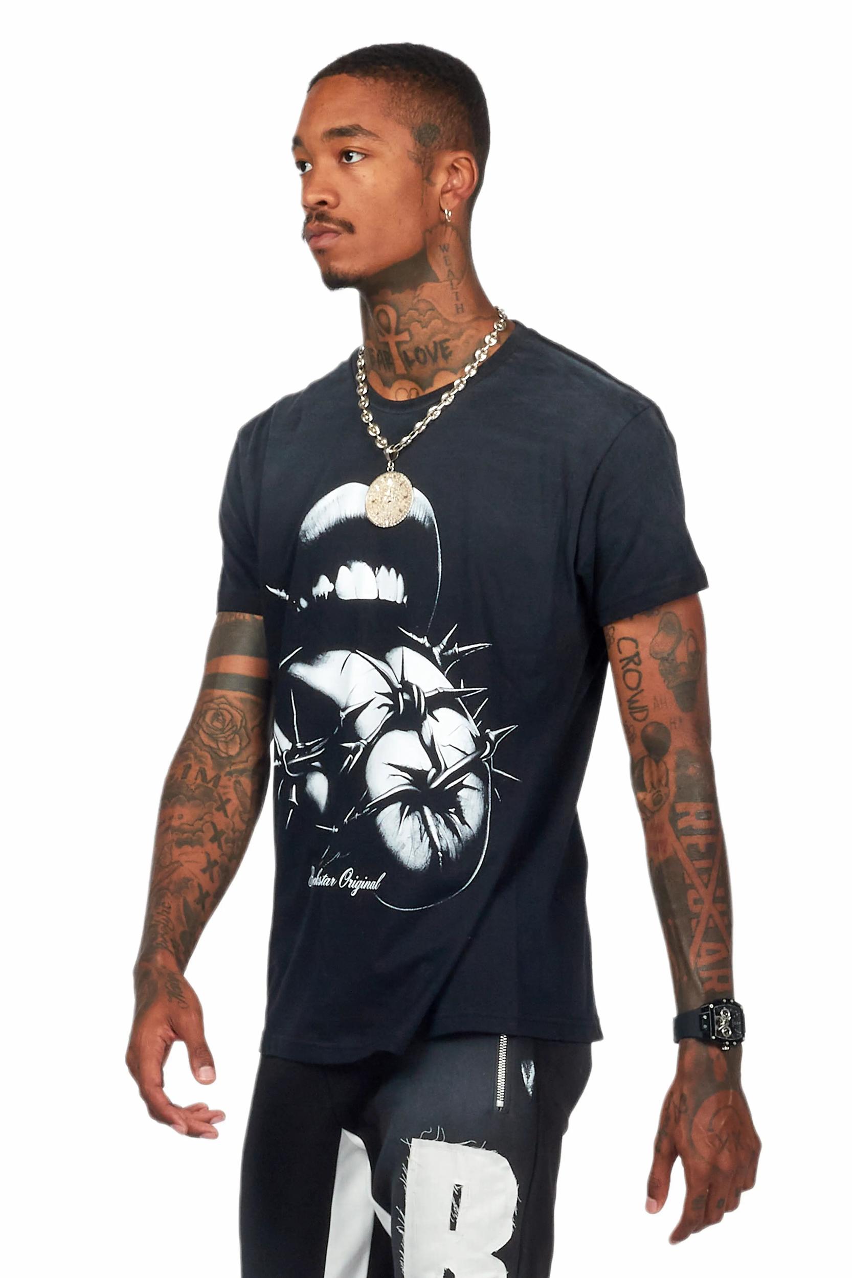 Deona Black Oversized T-Shirt Female Product Image