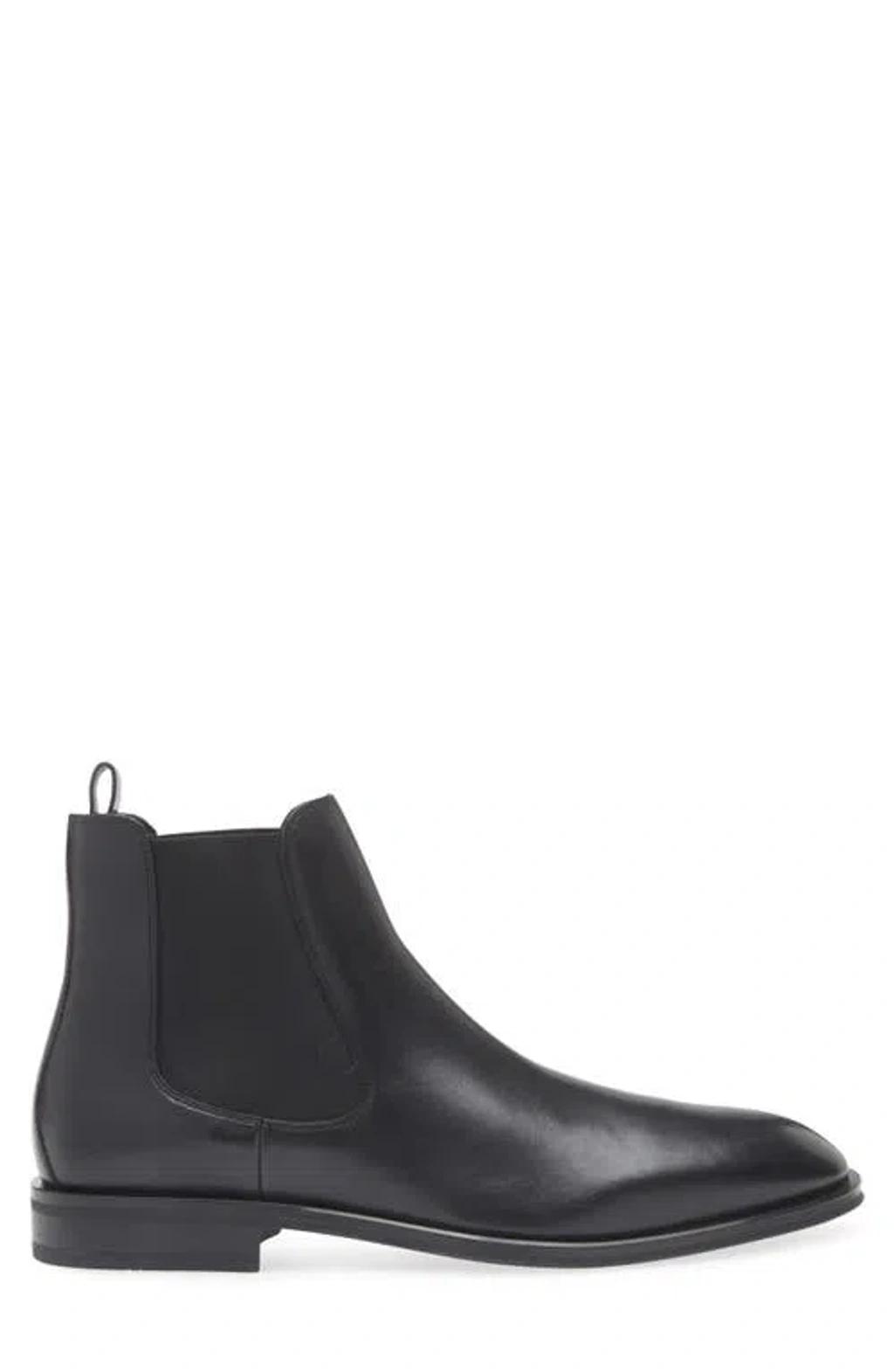 HUGO BOSS Tayil Mens Leather Chelsea Boots In Black Product Image