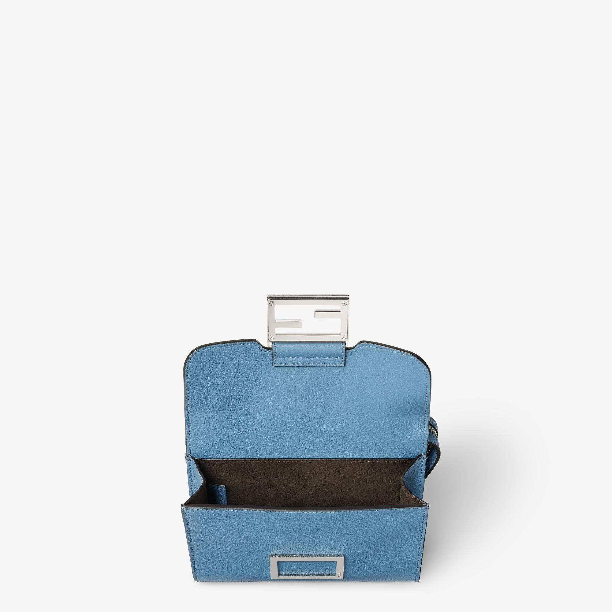 Double BaguetteBlue leather bag Product Image