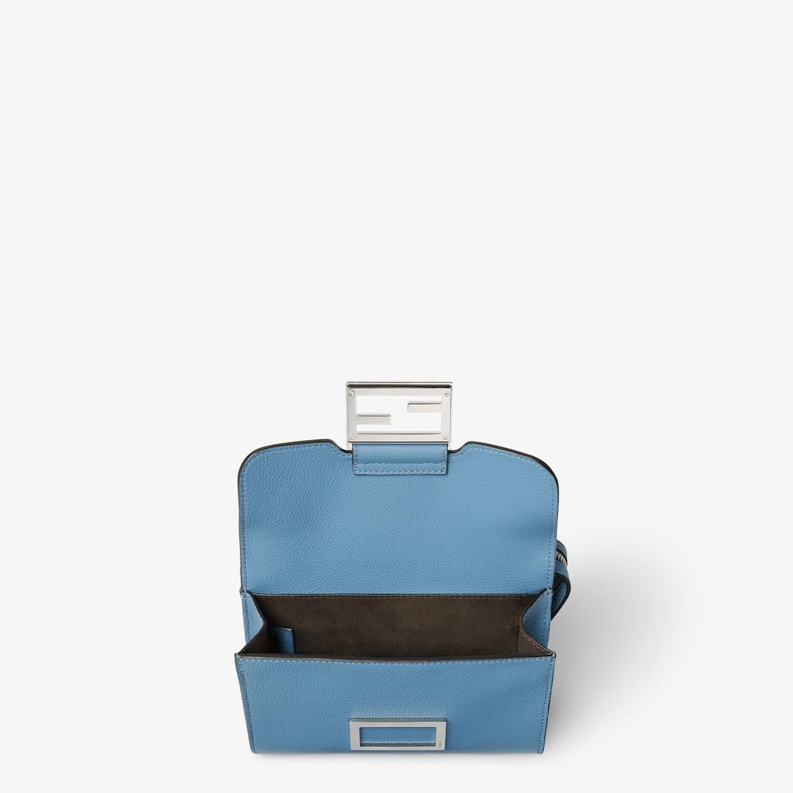 Double BaguetteBlue leather bag Product Image
