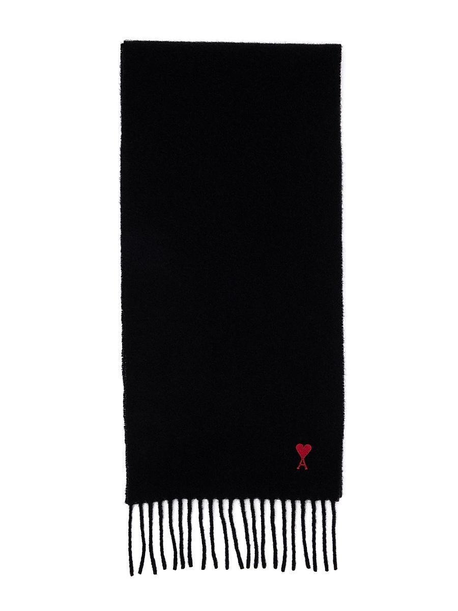 Mens Unisex Ami de Coeur Wool Fringe Scarf Product Image