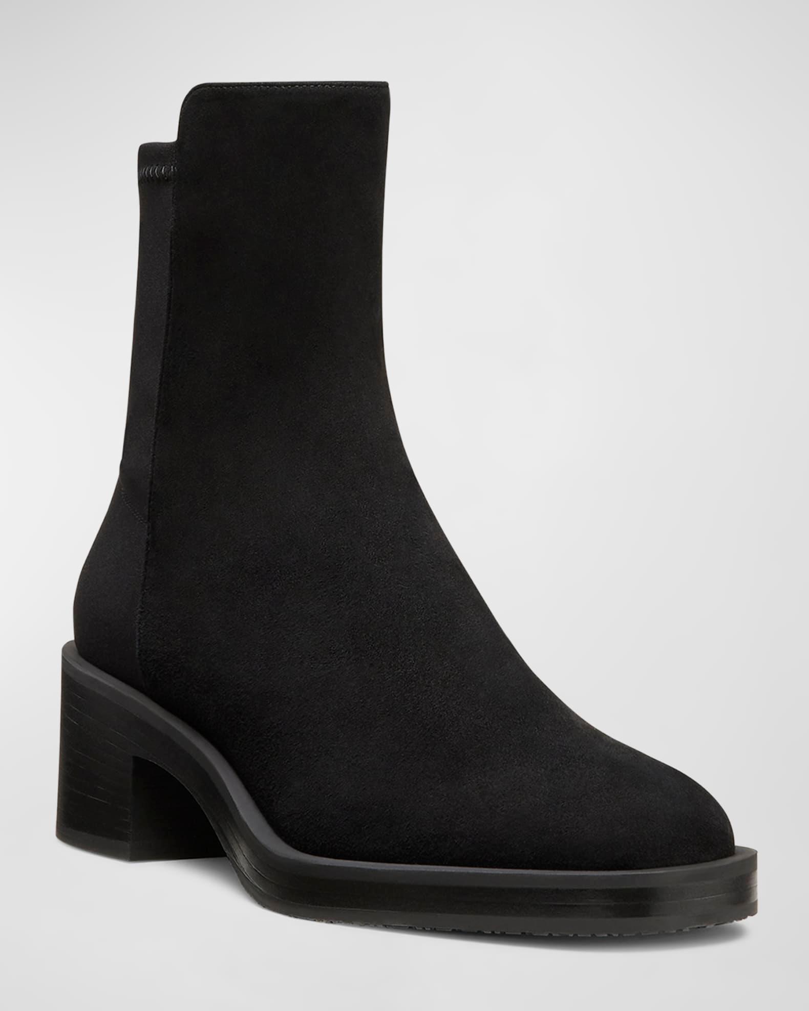 Kaia Stretch Suede Ankle Booties Product Image