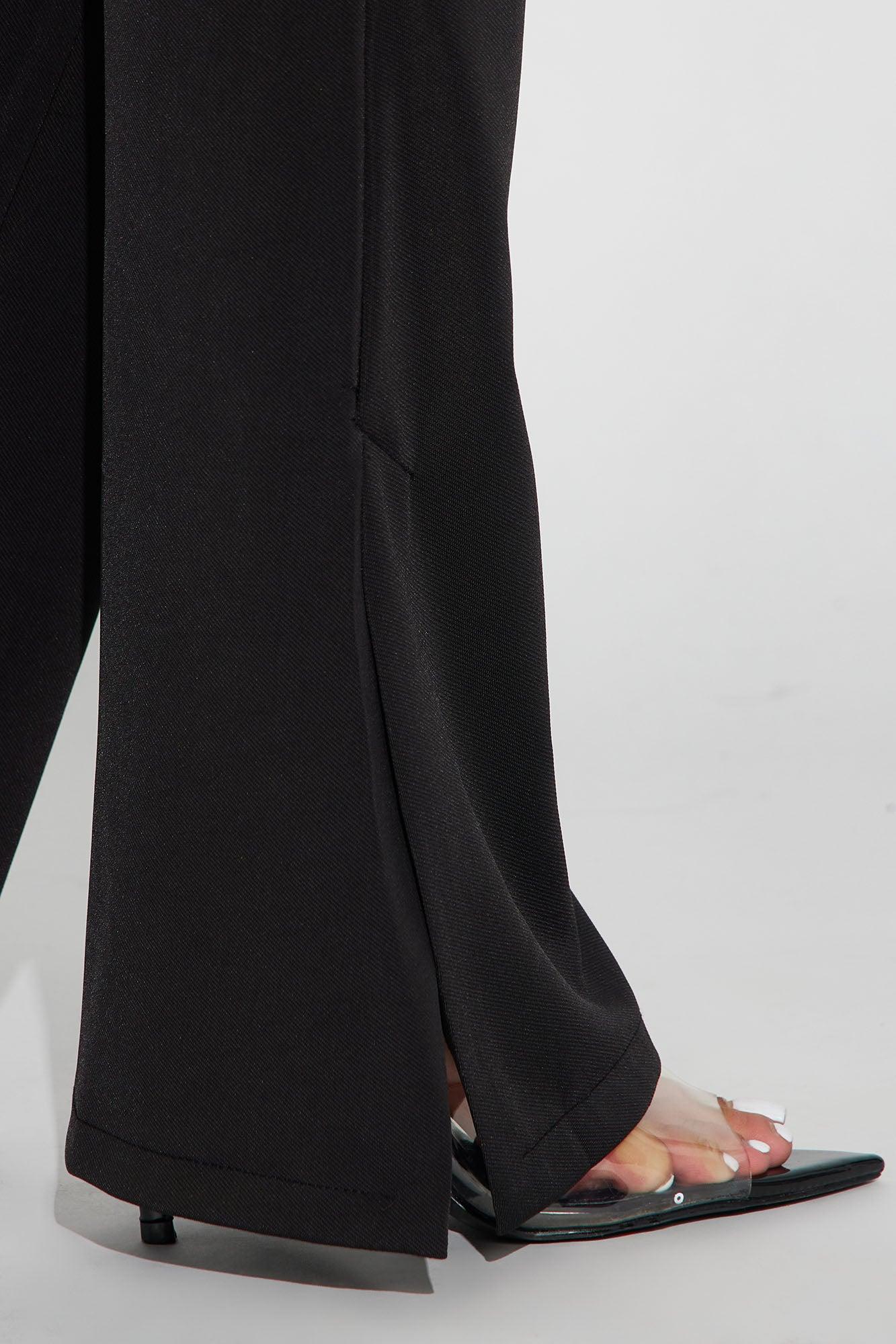 Office Babe Vest Pant Set - Black Product Image