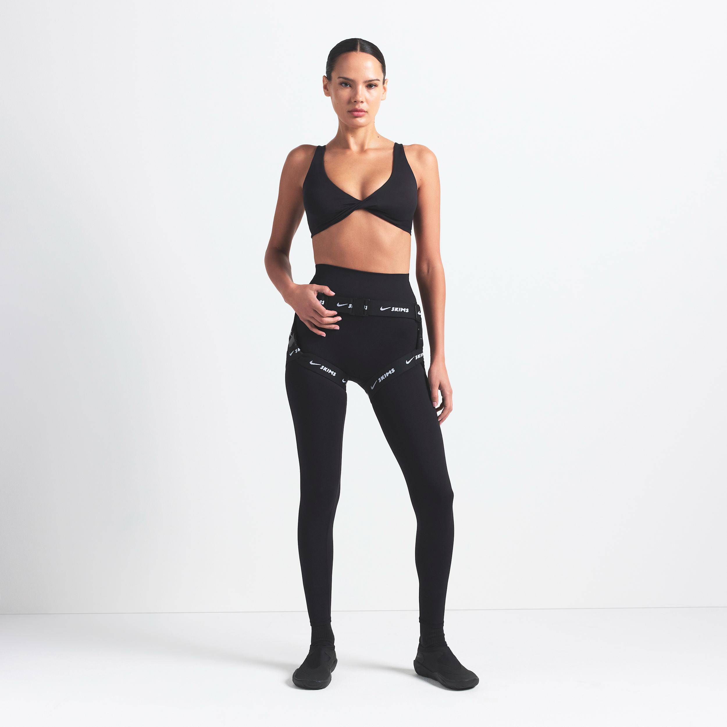 Nike Womens SKIMS Matte Twist-Front Bra | BABRA9481W-OBD Product Image