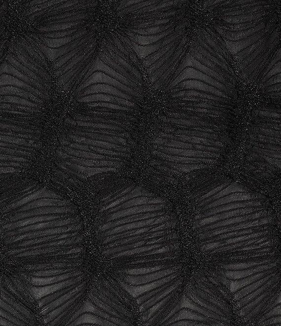 Antonio Melani Evangeline Puckered Jacquard Long Sleeve Coordinating Turtleneck Top Product Image