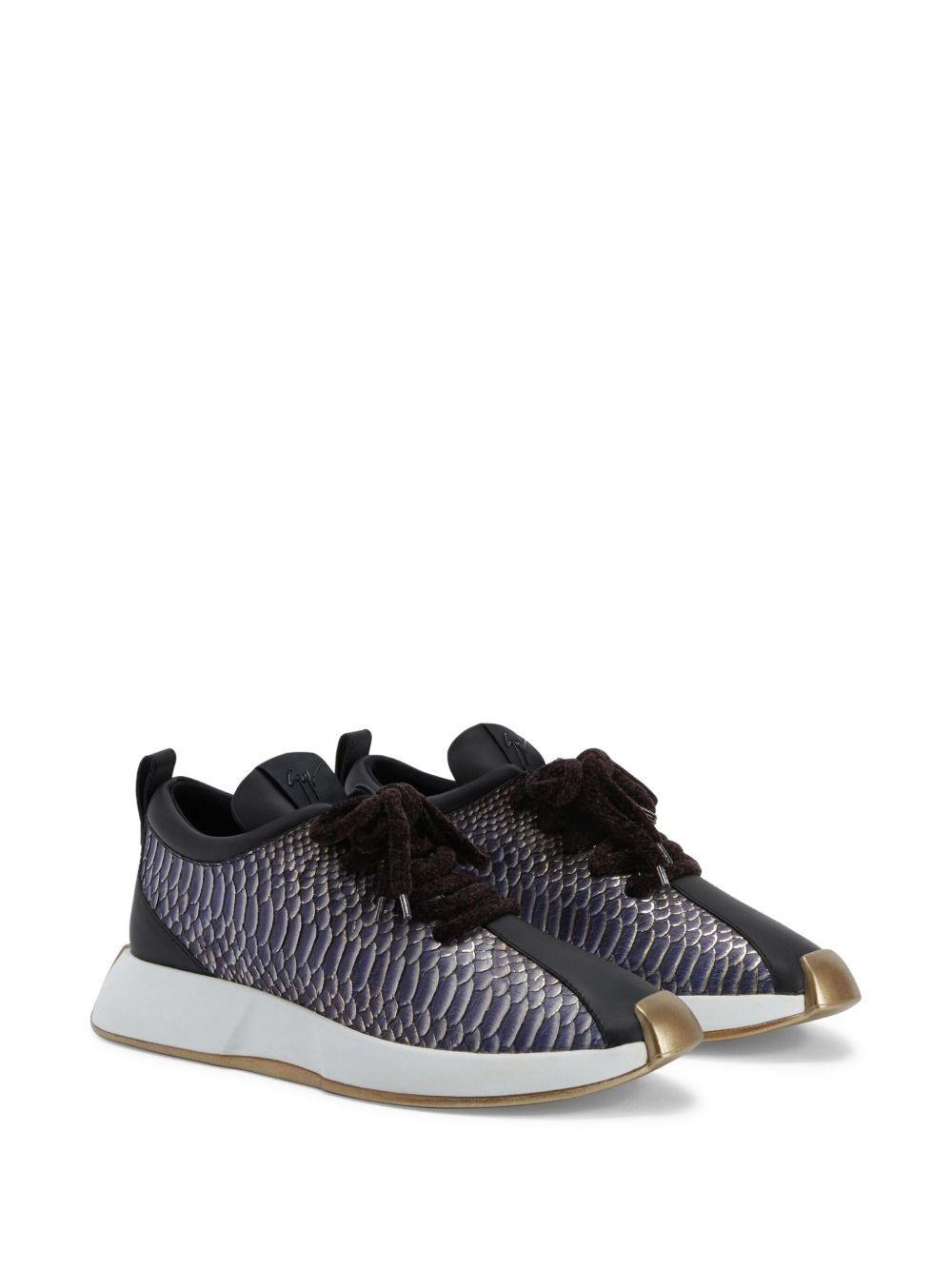 snakeskin-print sneakers Product Image