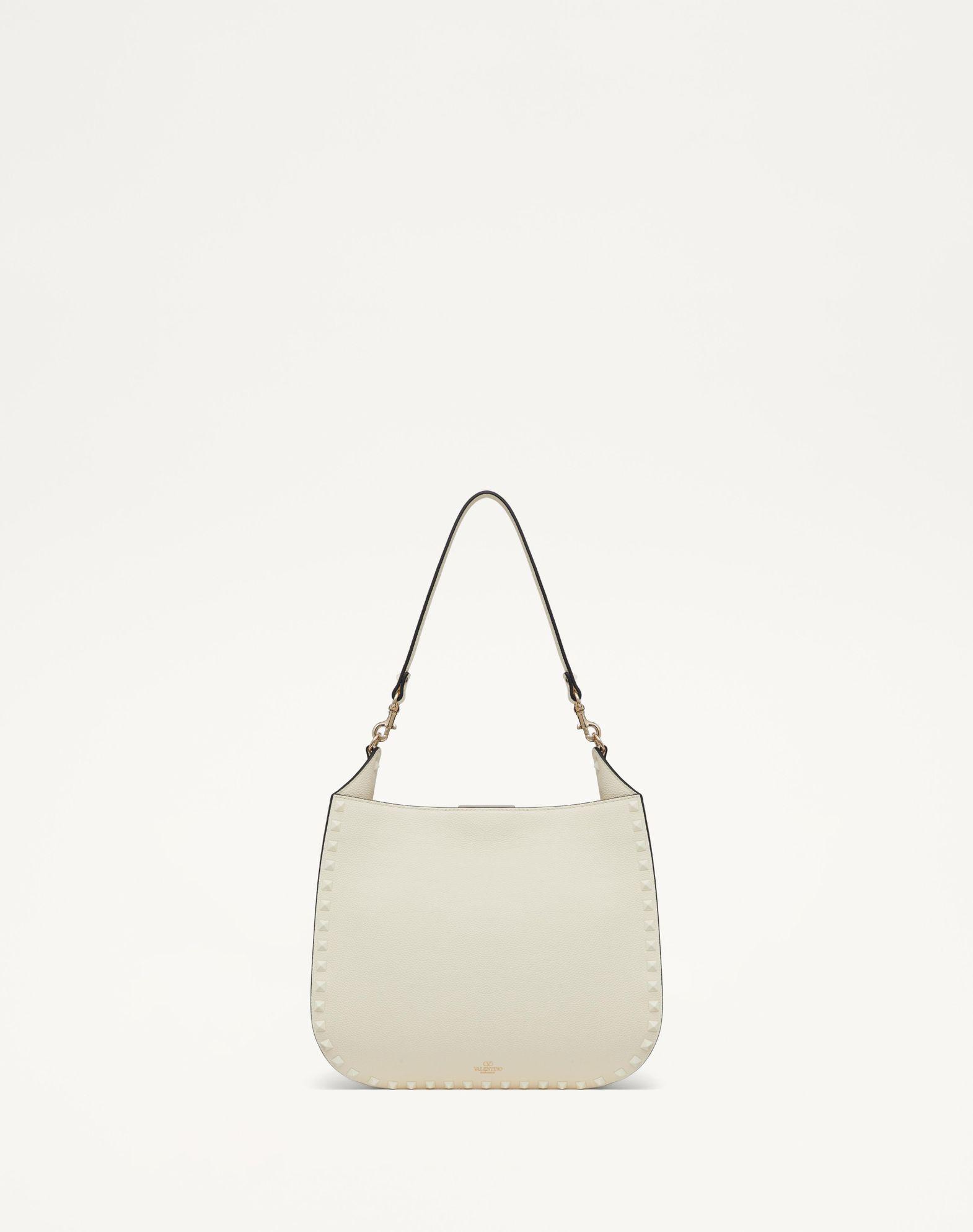 Rockstud Grainy Calfskin Hobo Bag Product Image