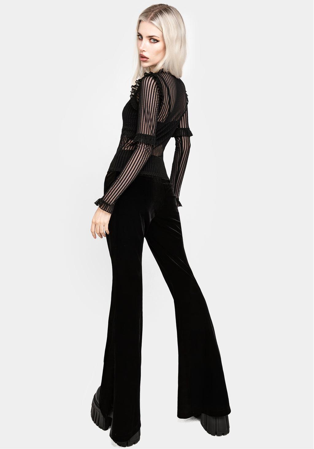 Mourning Ruffle Top Product Image