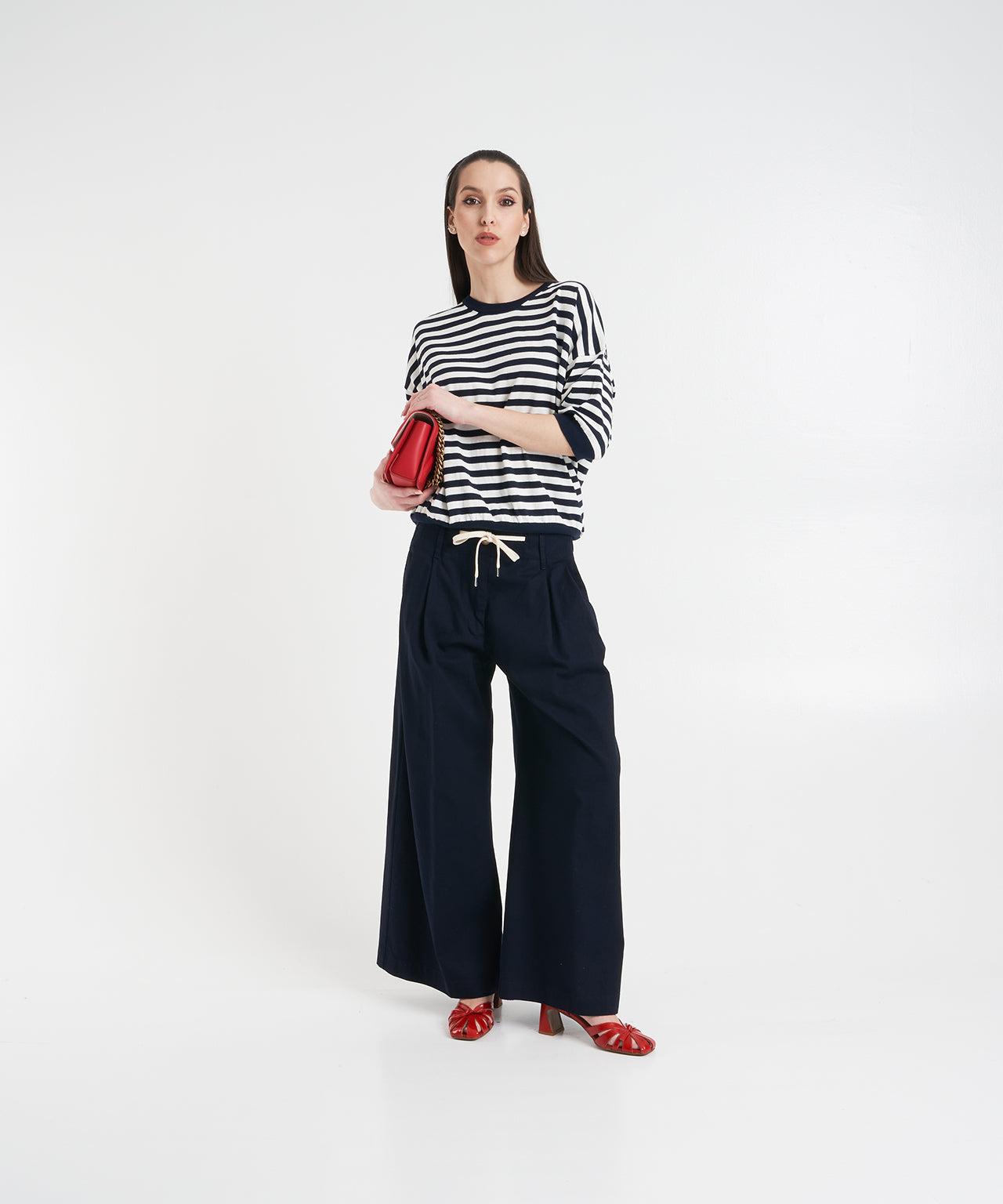 Half sleeve knit sweater Product Image