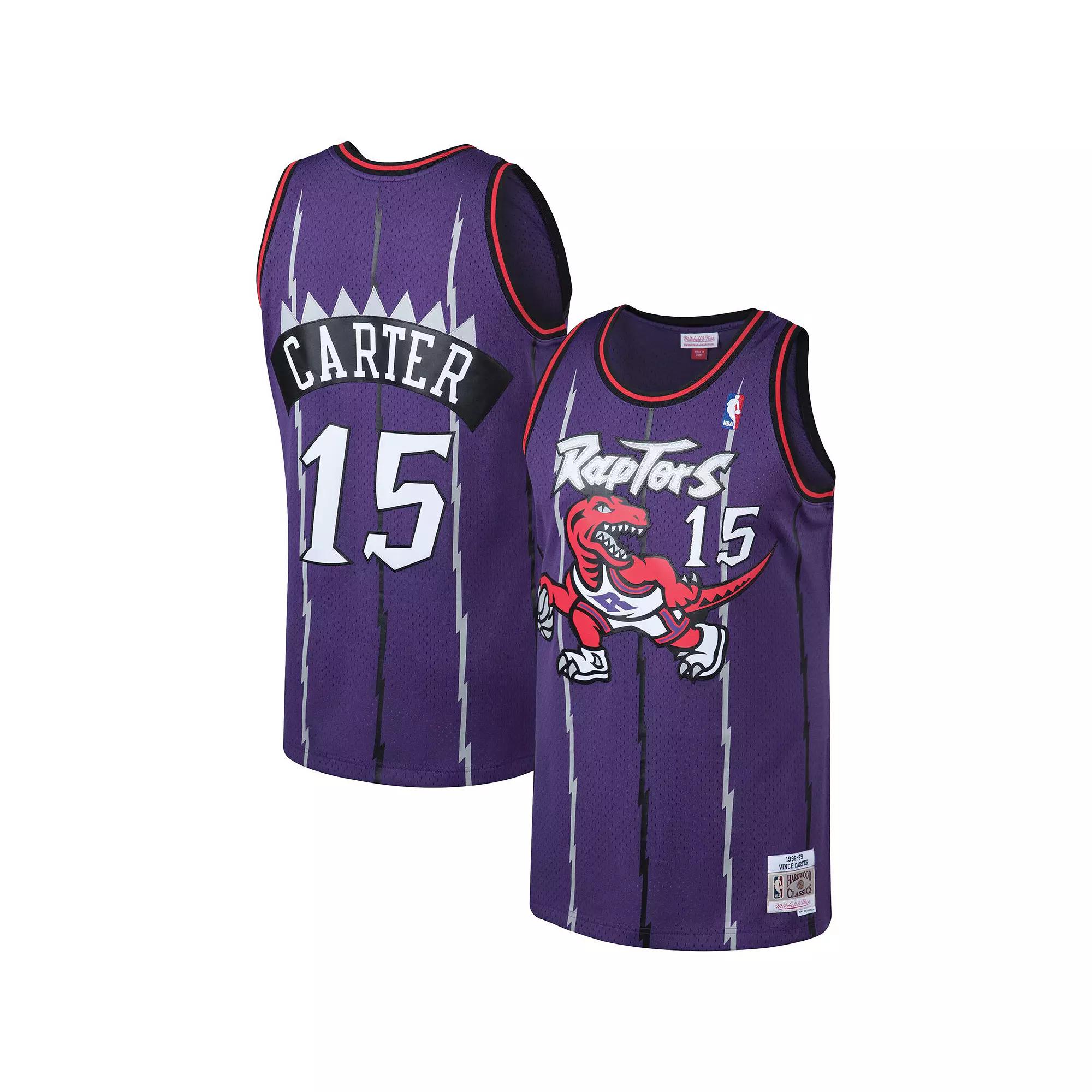 Men's Mitchell & Ness Vince Carter Purple Toronto Raptors Big & Tall Hardwood Classics Jersey,  Product Image