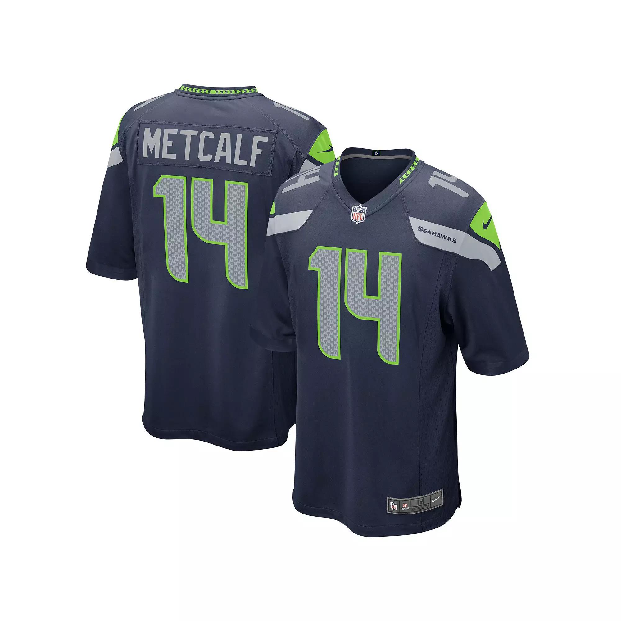 Mens Nike DK Metcalf College Seattle Seahawks Game Jersey Blue Product Image