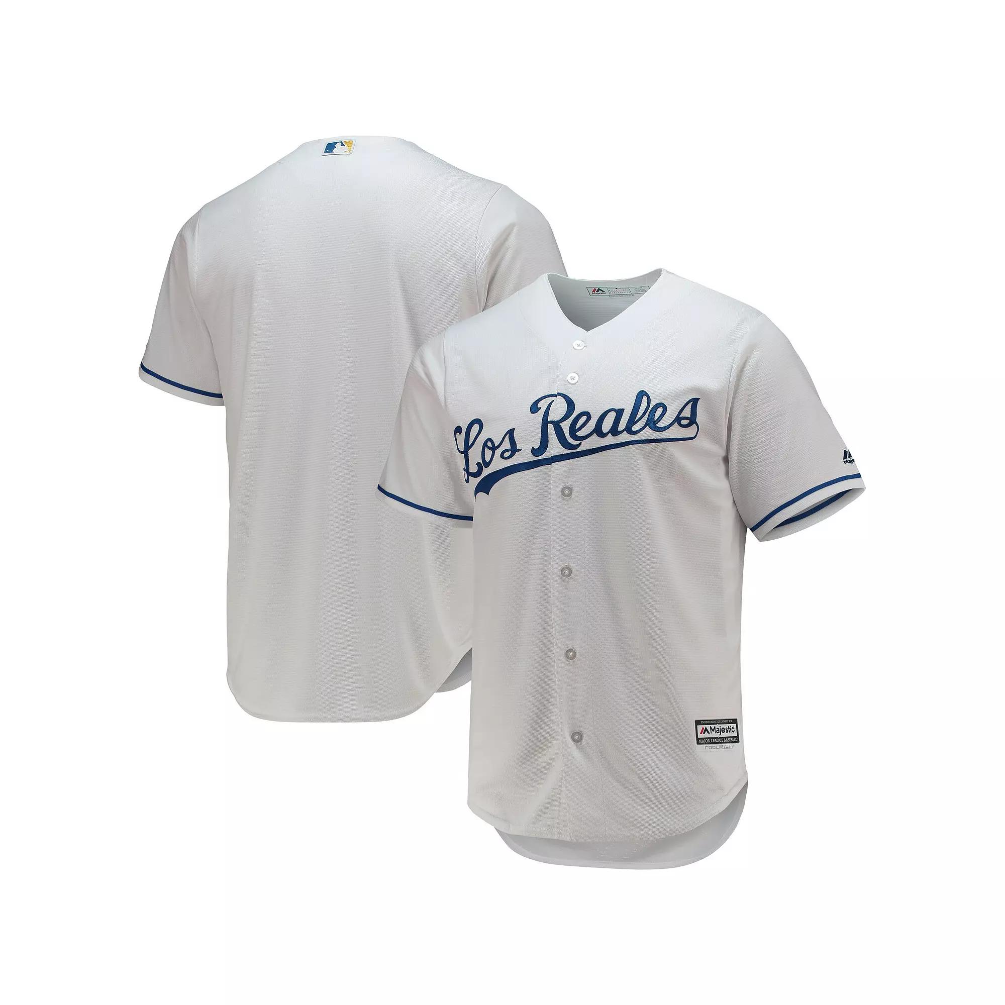 Men's Majestic White Kansas City Royals Team Official Jersey,  Product Image
