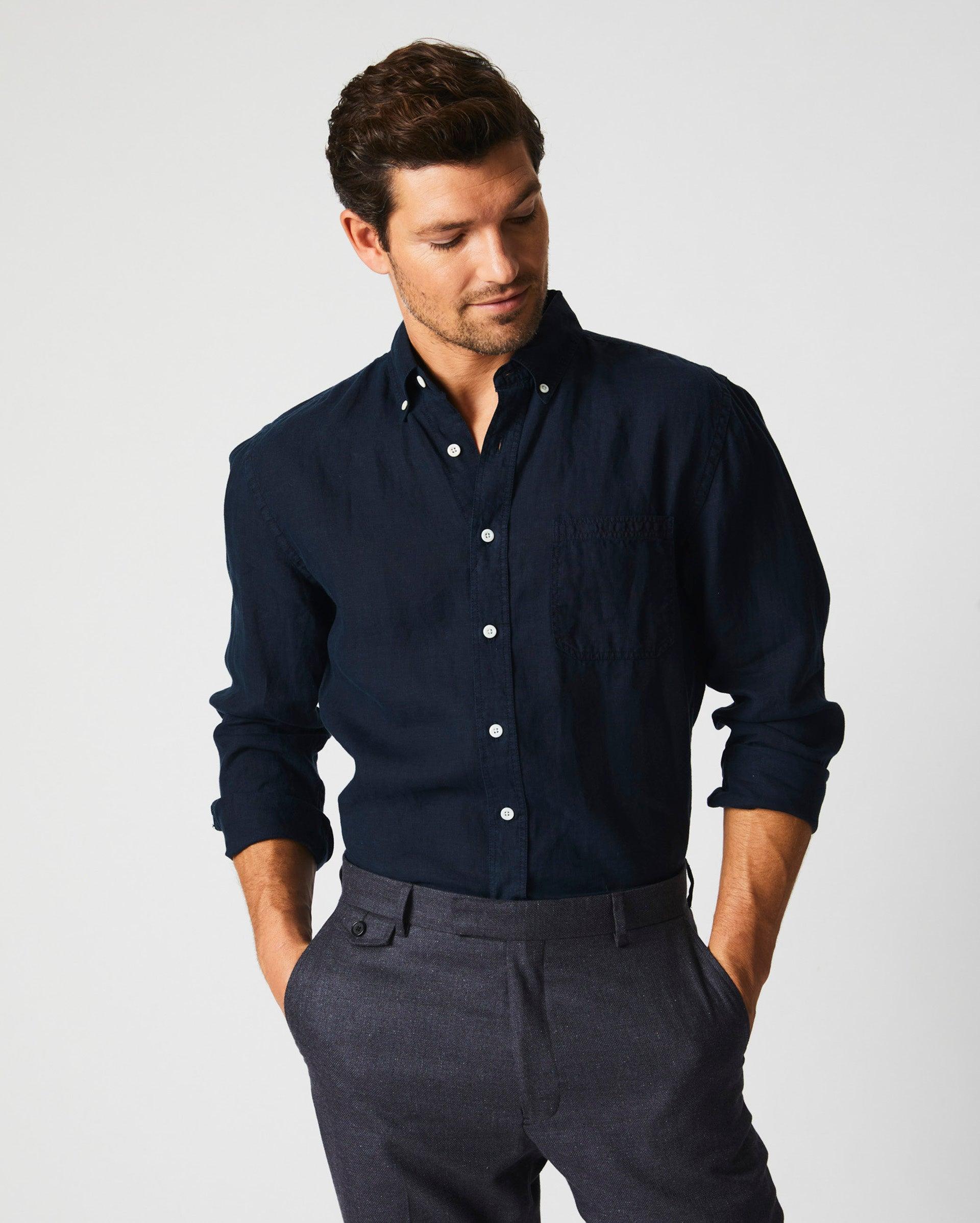 Tuscumbia Linen Shirt Button Down -  Product Image