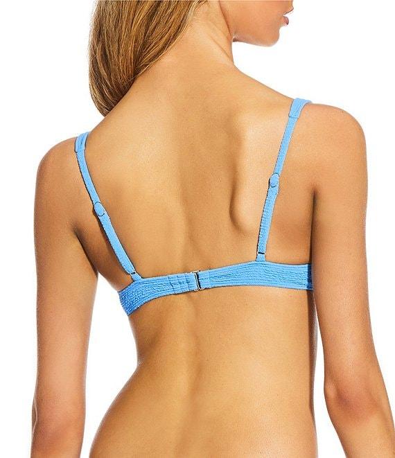 GB Solid Scrunchie Textured Extra High Leg Scoop Swim Bottom Product Image