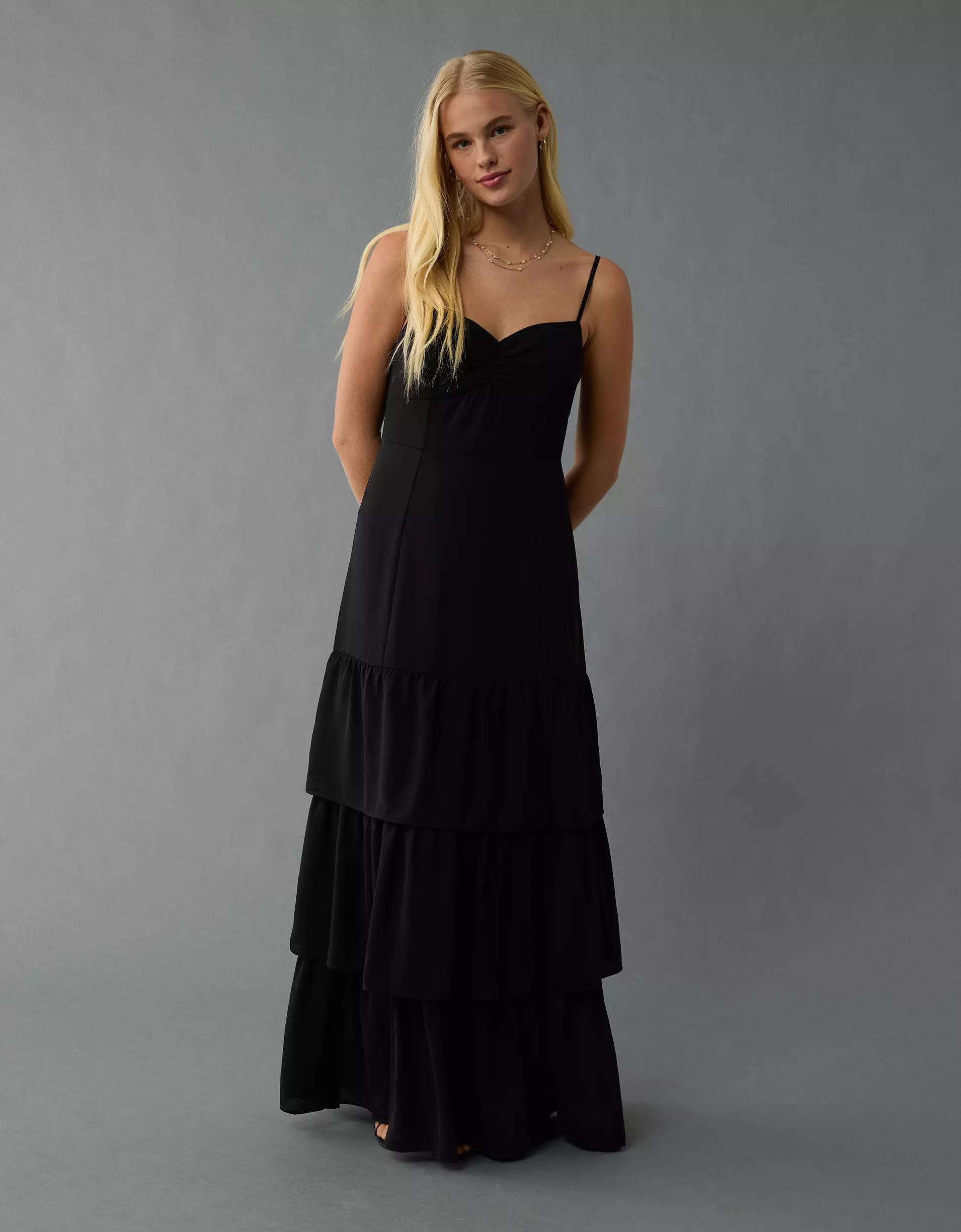 AE Drop Waist Tiered Maxi Dress Product Image