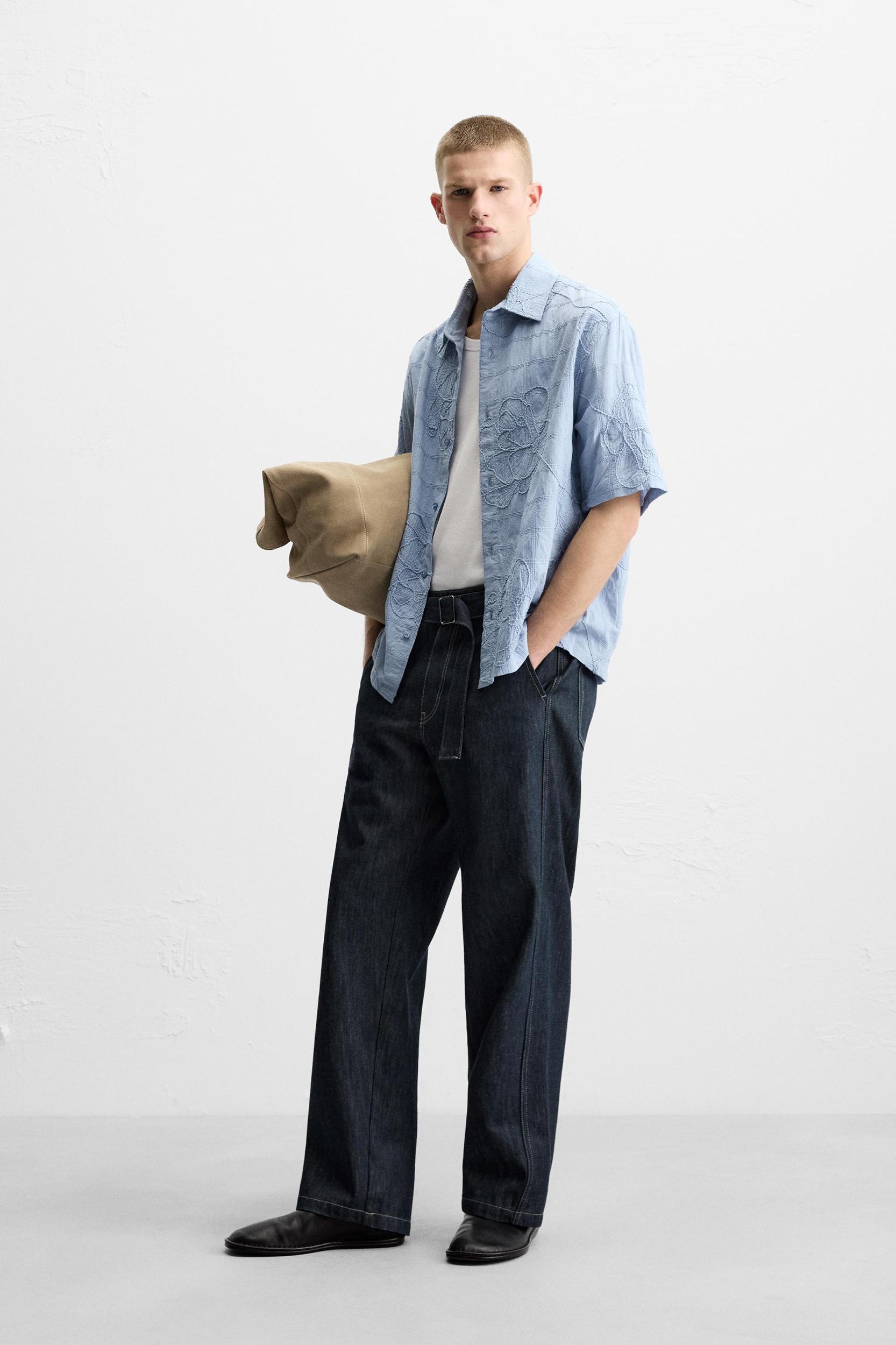 EMBROIDERED JACQUARD SHIRT Product Image