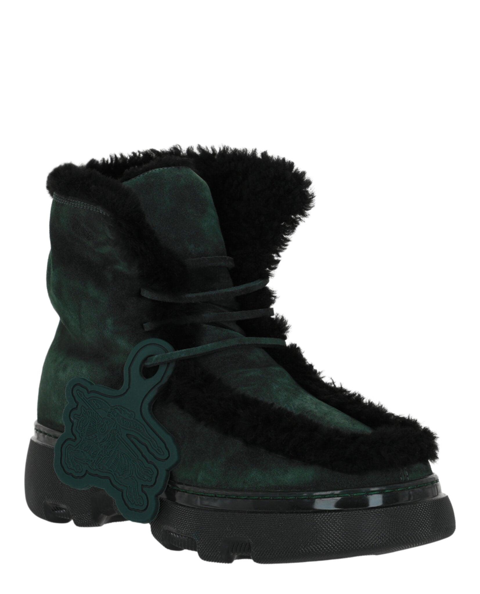 Burberry Creeper Shearling Boots Male Product Image