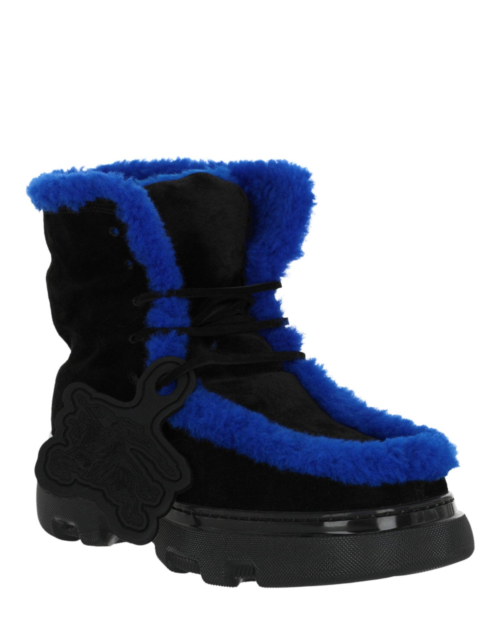 Burberry Creeper Shearling Boots Male Product Image