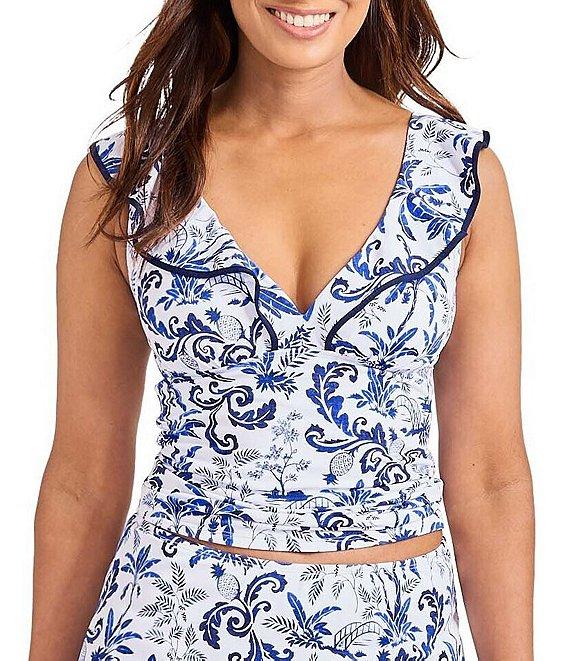 Tommy Bahama Terrazzo Tile High Waist Skirt Swim Bottom Product Image