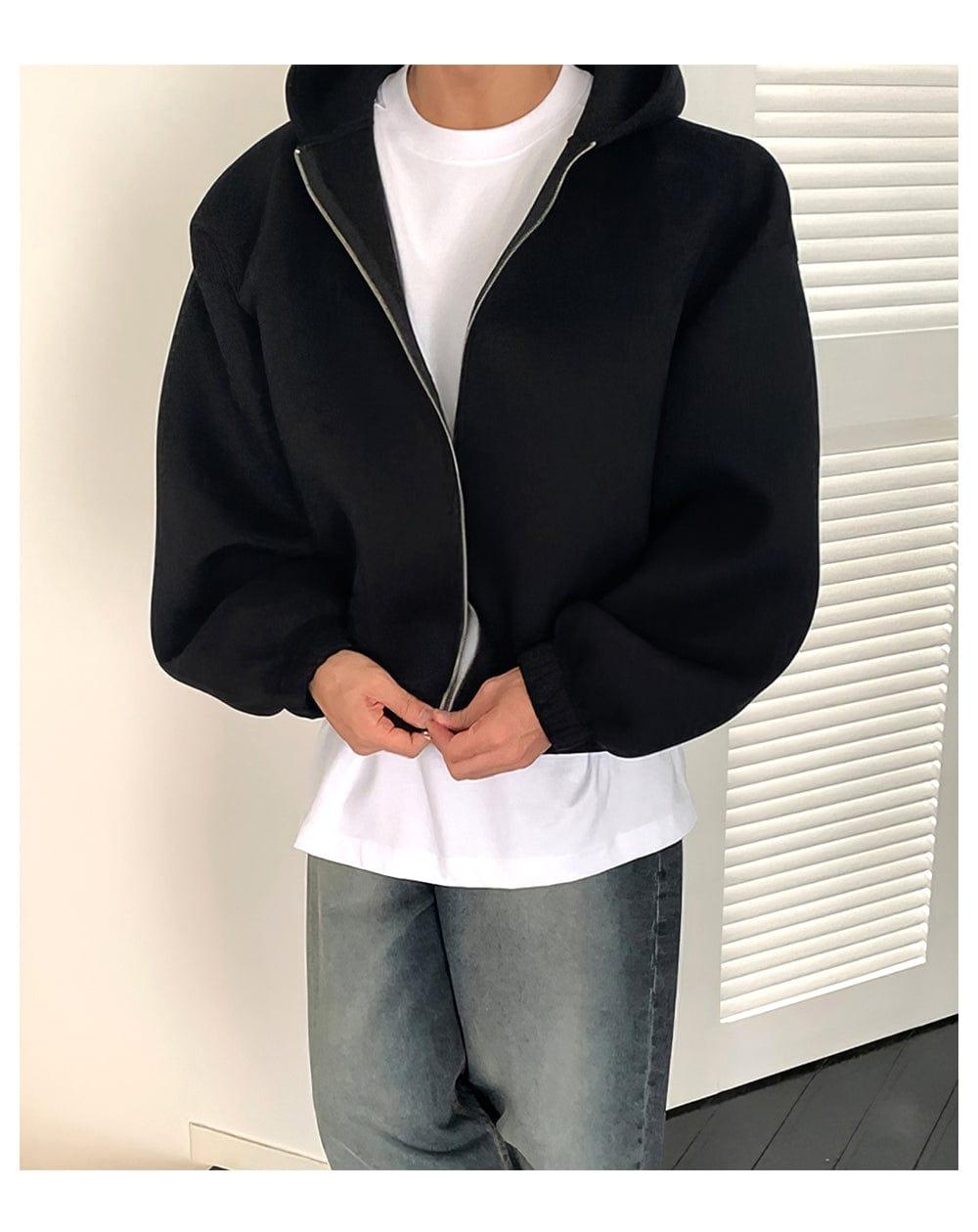 RT No. 12565 STRAIGHT ZIP-UP HOODIE Product Image