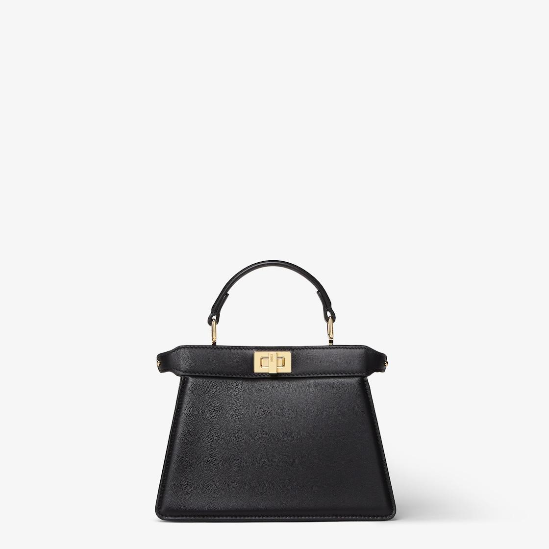 Peekaboo ISeeU PetiteBlack padded nappa leather bag Product Image