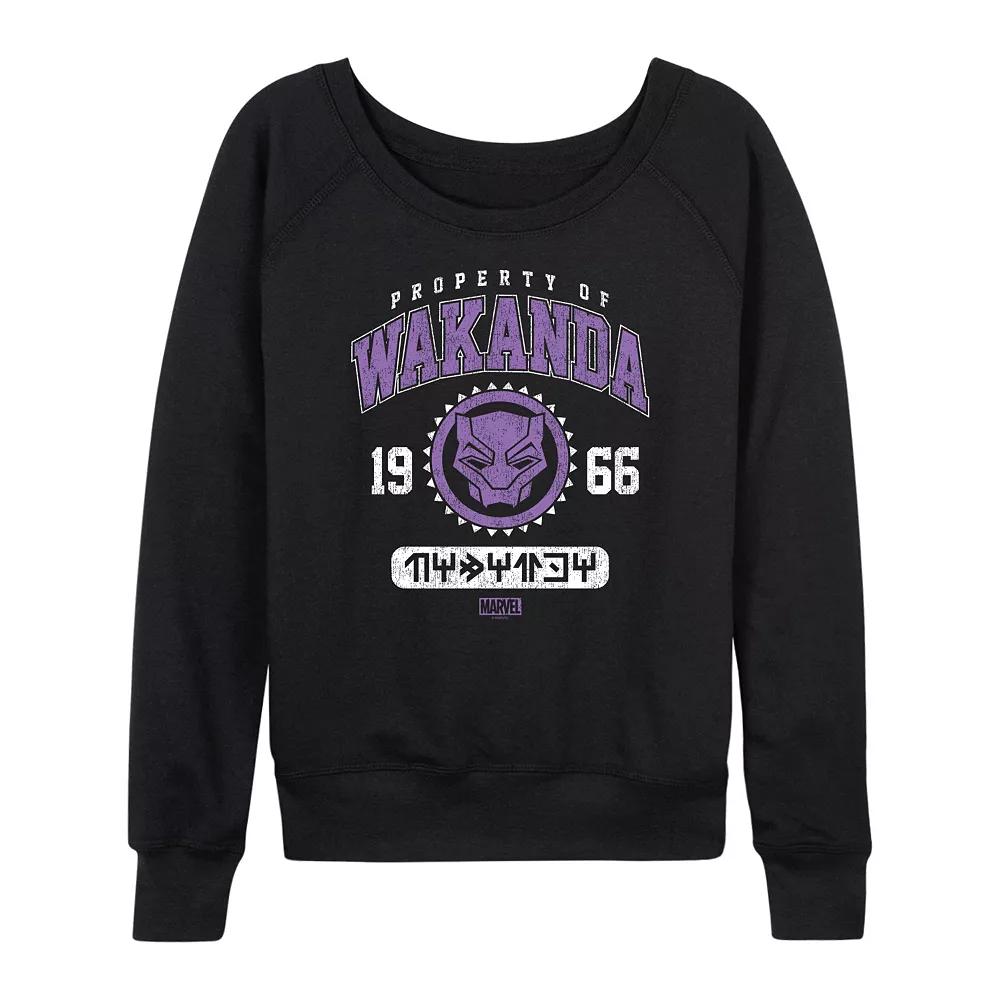 Women's Marvel Black Panther Wakanda French Terry Long Sleeve Tee,  Product Image