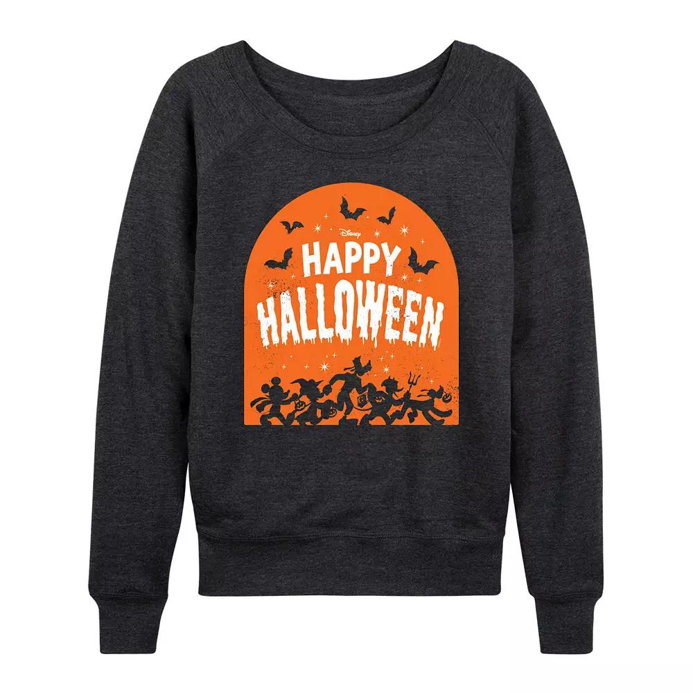 Disney's Mickey Mouse & Friends Women's Happy Halloween French Terry Long Sleeve Tee,  Product Image