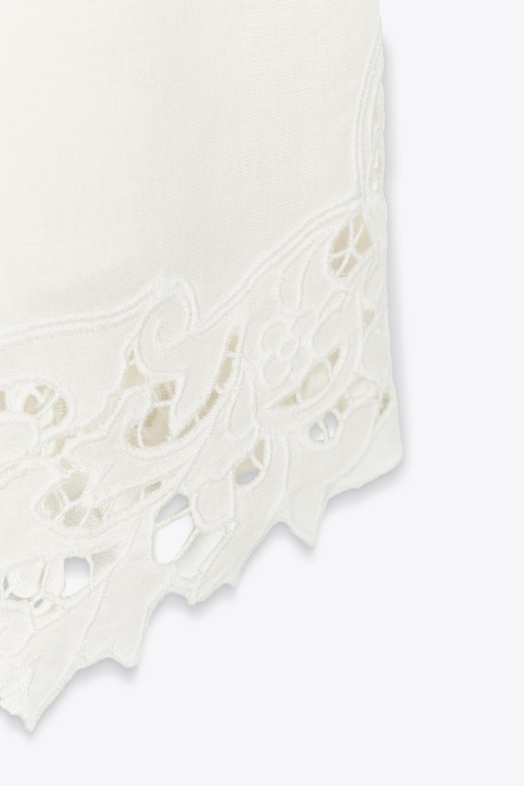 ZW COLLECTION EYELET EMBROIDERED BLOUSE Product Image