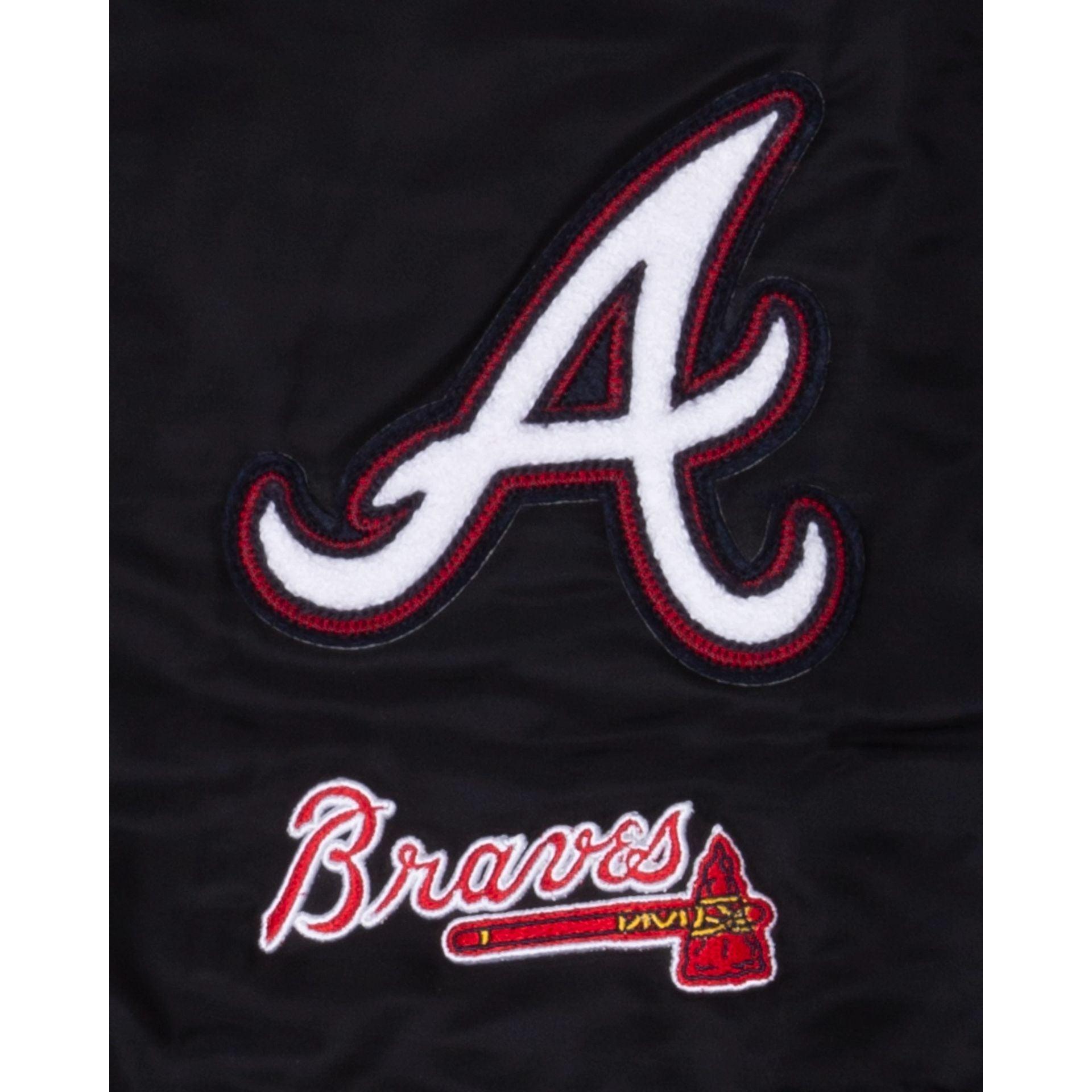 Atlanta Braves Logo Select Black Jacket Male Product Image
