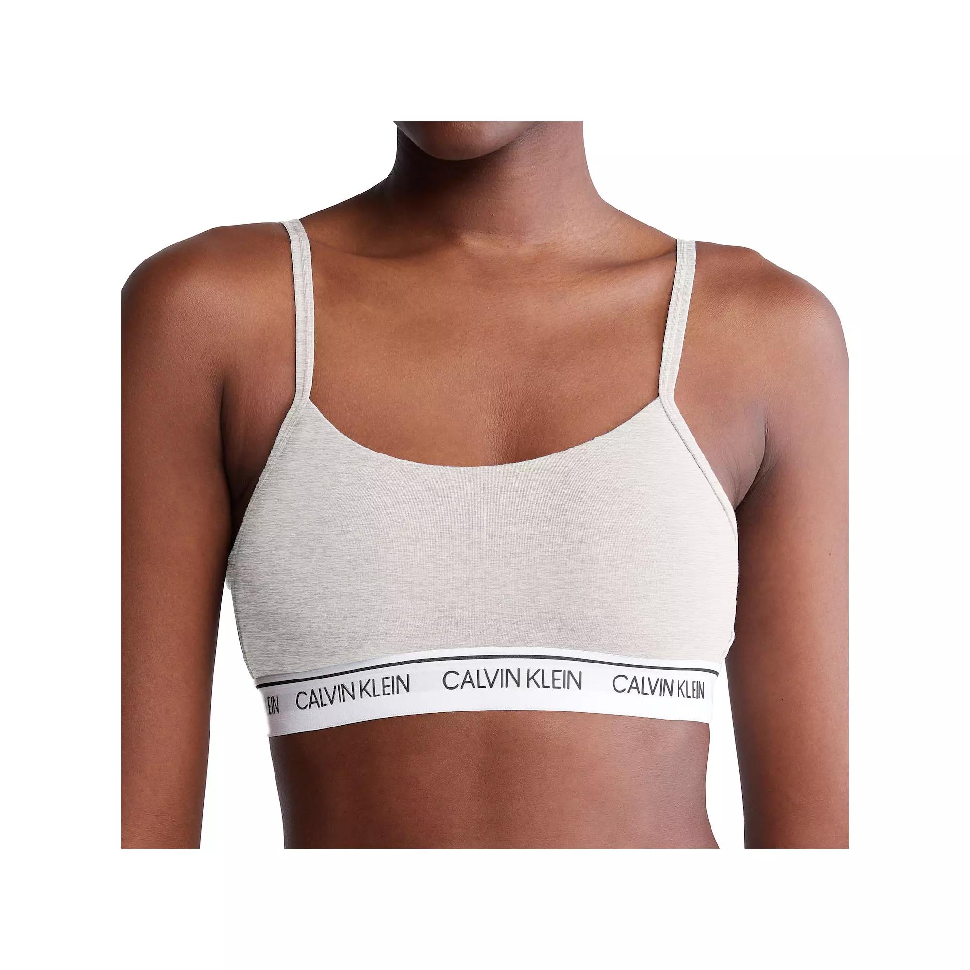 Women's Calvin Klein Archive Logo Lightly Lined Bralette QF7534,  Product Image