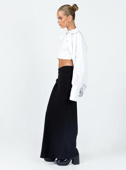 Jodie Maxi Skirt Black Product Image