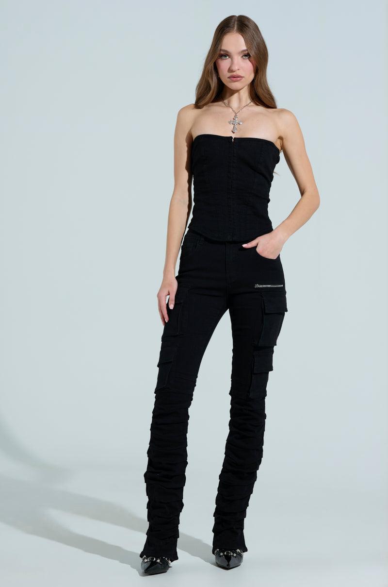 DOUBLE VISION VINTAGE WASH DENIM PANT Product Image