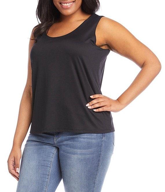 Karen Kane Plus Size Sleeveless Scoop Neck Layering Tank Product Image