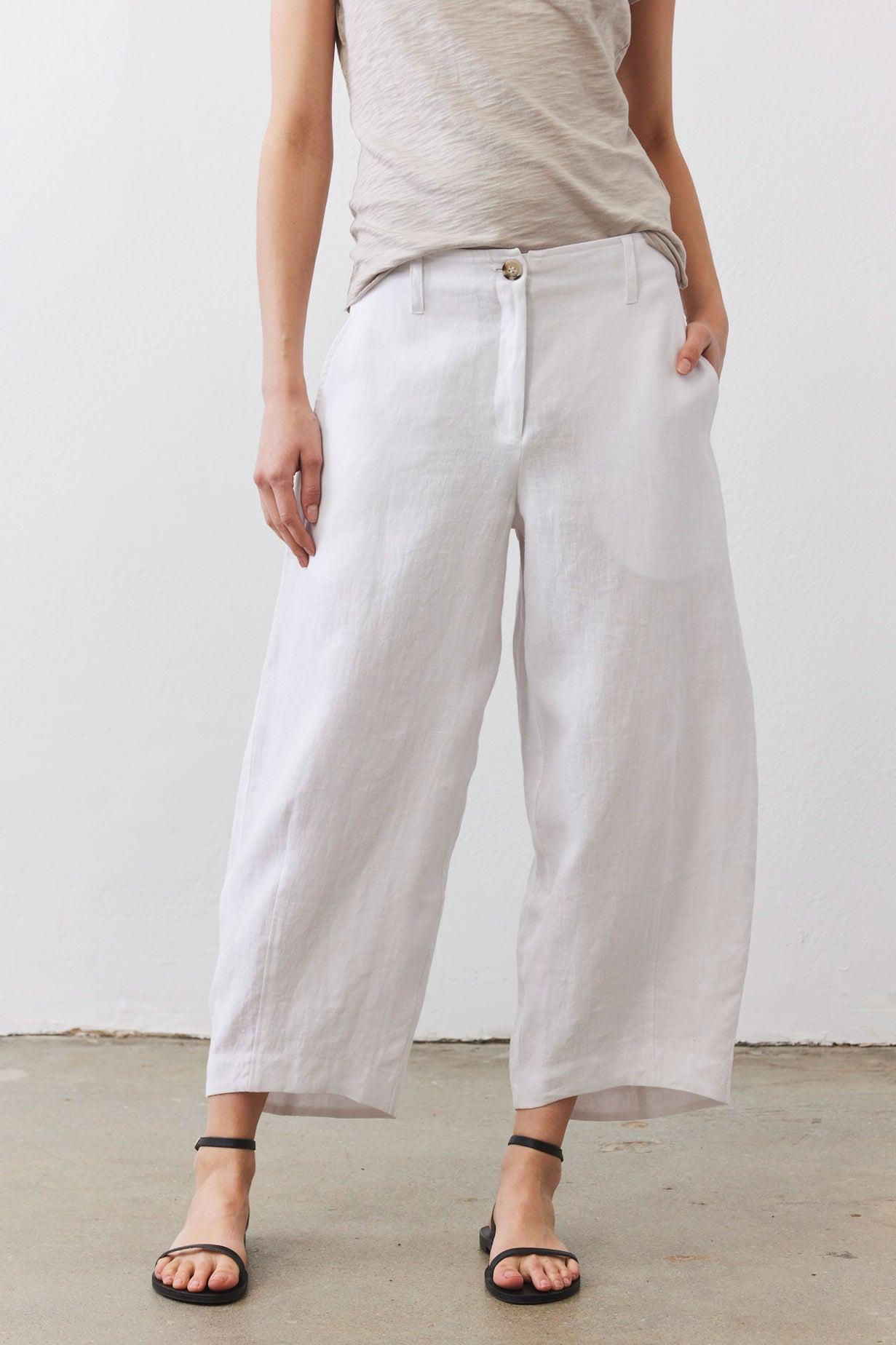 Carefree Wide Leg Linen Pants Product Image