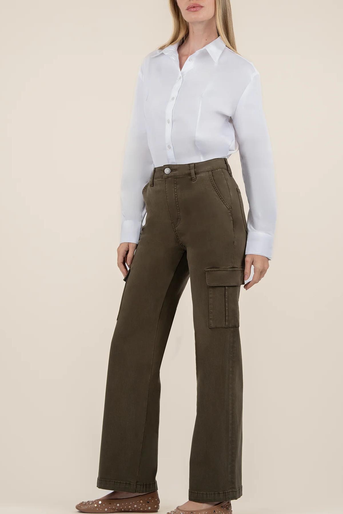 Miller High Rise Wide Leg - Olive Product Image