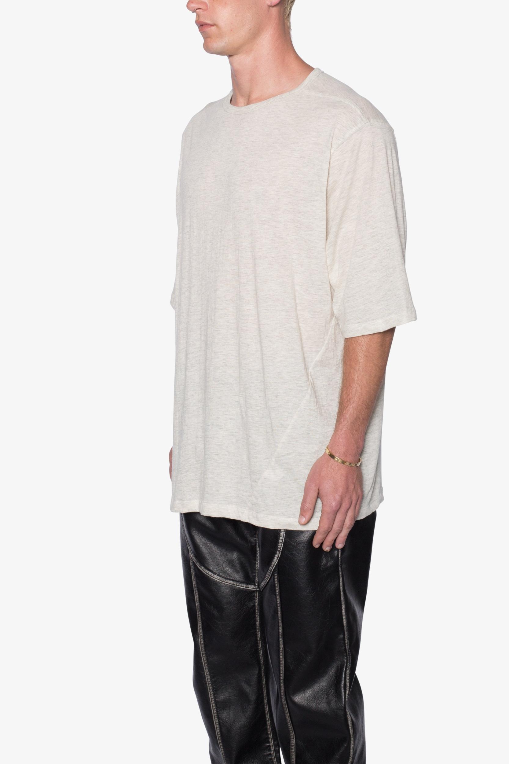 Sheer Gauze Tee - Grey Product Image