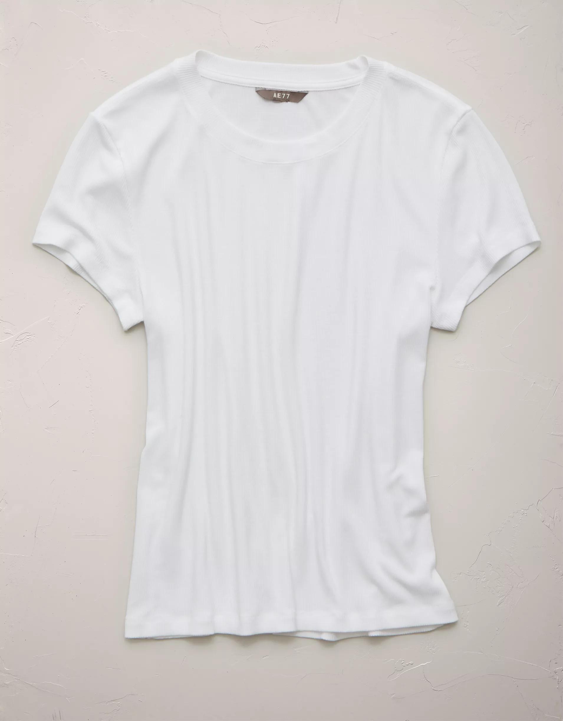AE77 Premium Ribbed T-Shirt Product Image