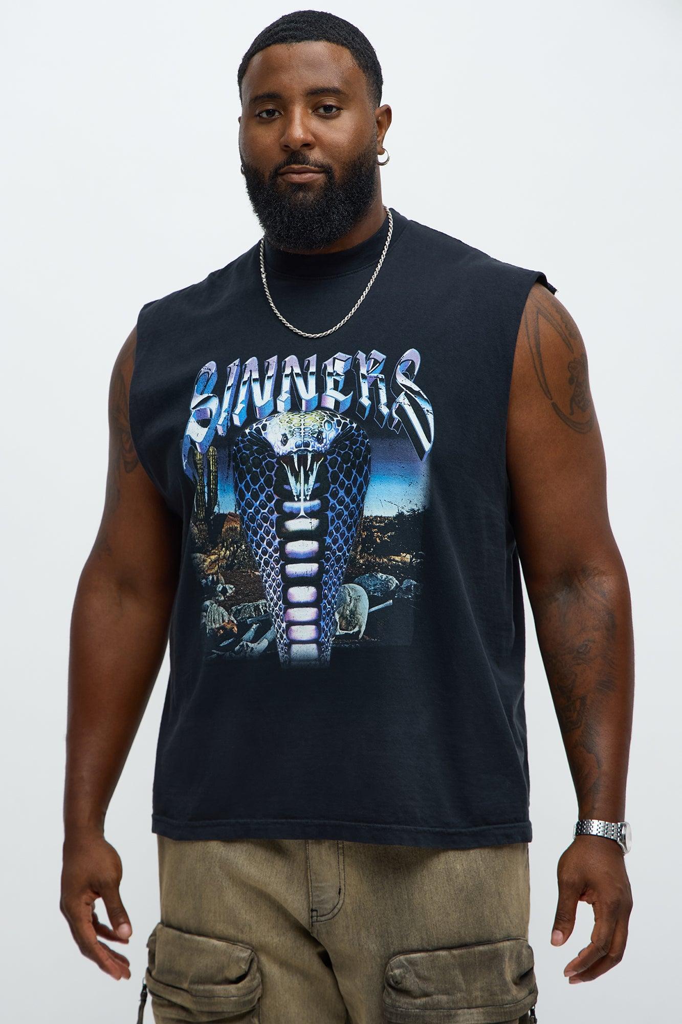 Cobra Sinners Muscle Tee - Black Male Product Image