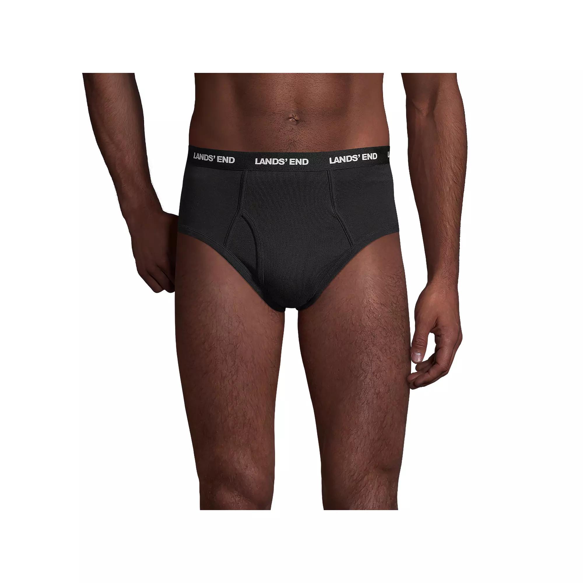 Men's Lands' End 3-Pack Knit Briefs,  Product Image