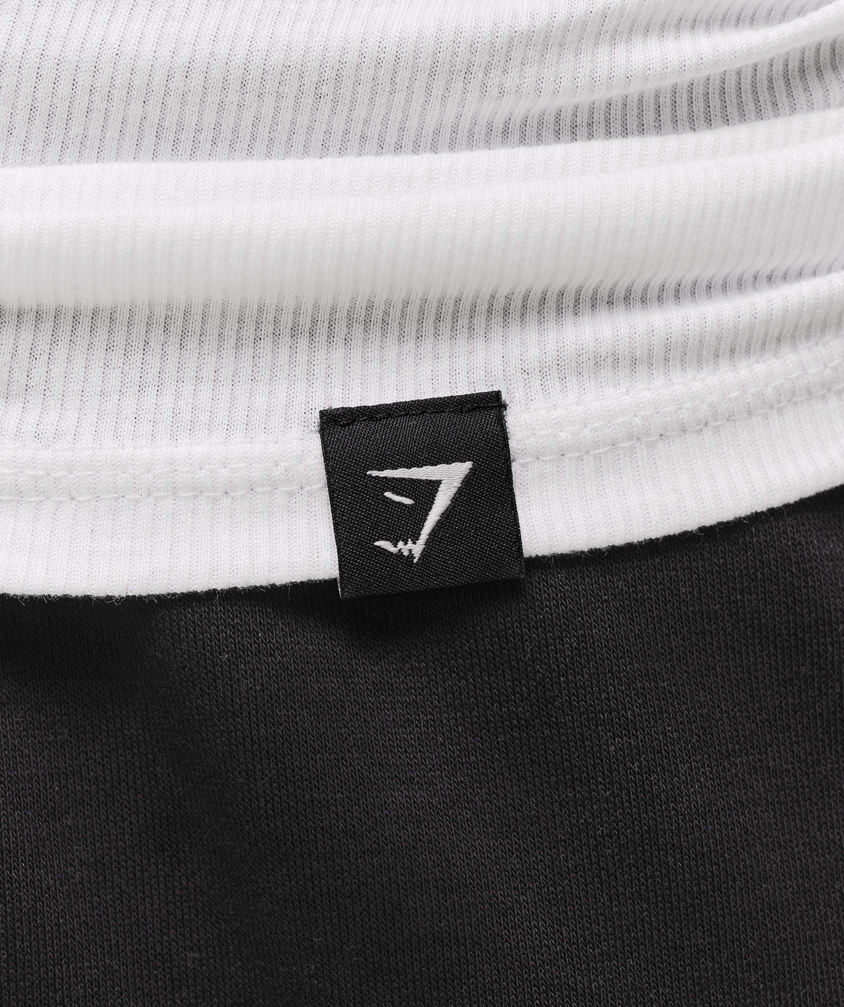 Gymshark Ribbed Tank 1PK - White Male Product Image