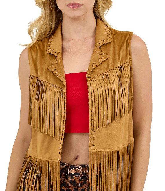 Wrangler® x Lainey Wilson Festival Fringed Faux-Suede Vest Product Image