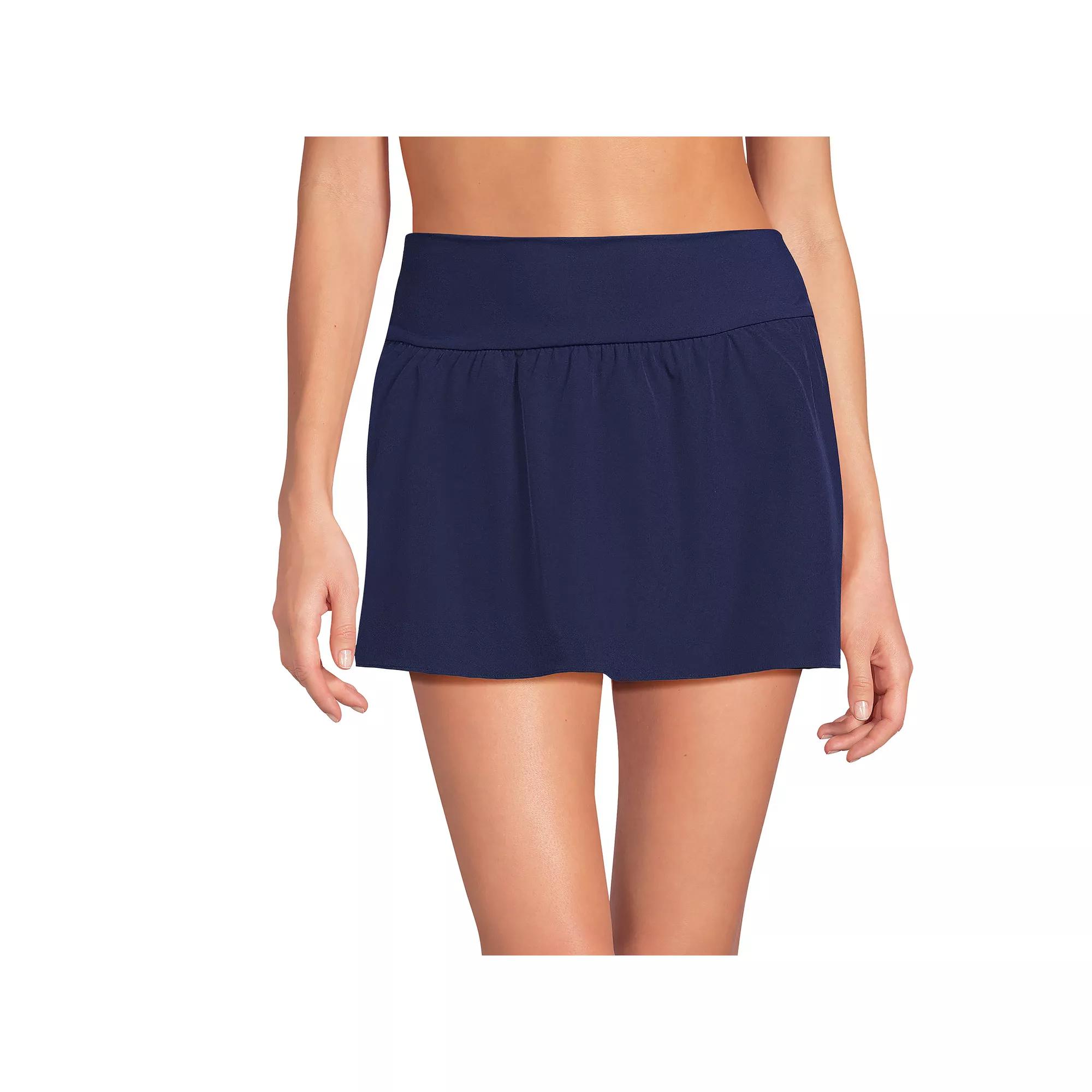Women's Lands' End Pinchless Mini Swim Skort,  Product Image