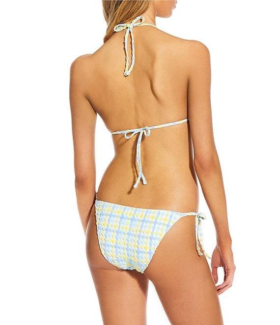 GB Seersucker Puff Tie Side Hipster Swim Bottom Product Image