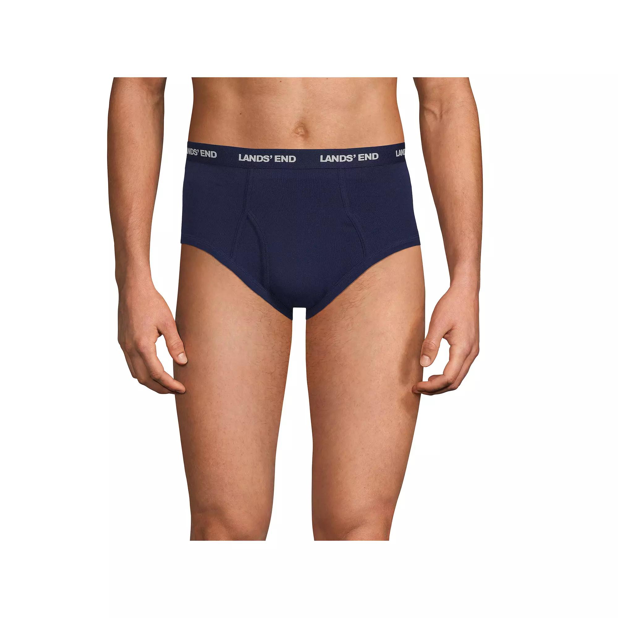 Men's Lands' End 3-Pack Knit Briefs,  Product Image