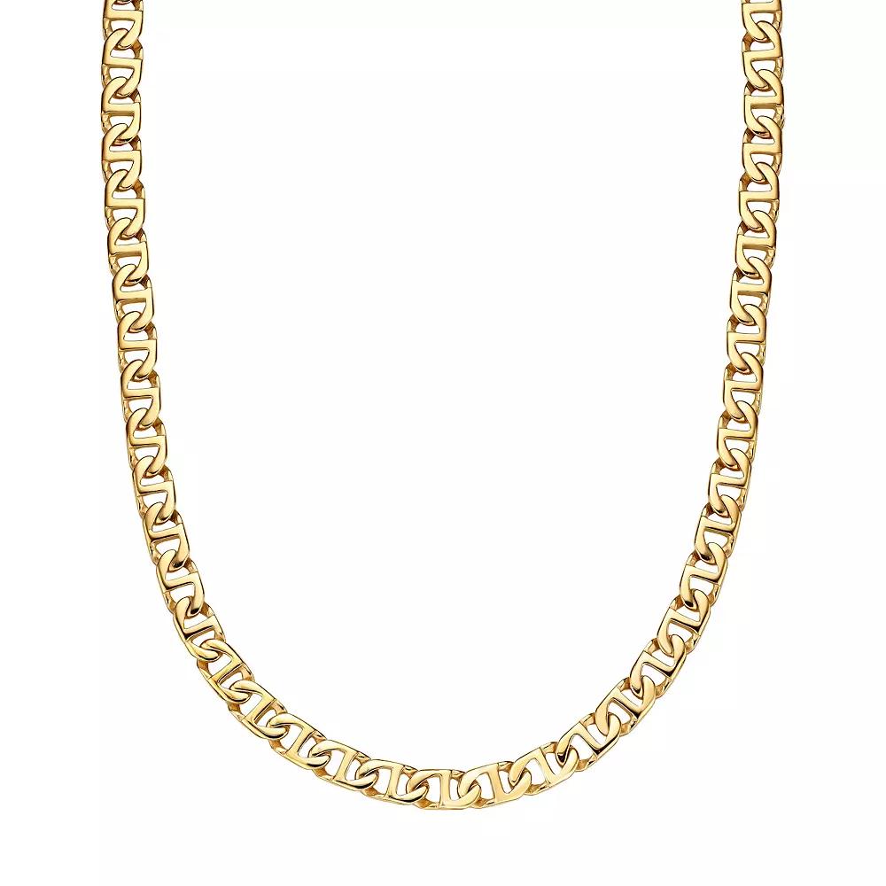 Men's LYNX Mariner Link Chain Necklace, Size: 22", Gold Tone Product Image