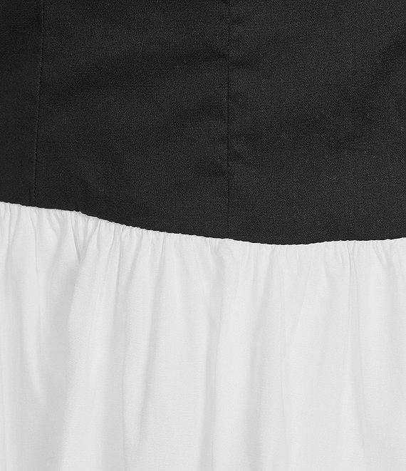 B. Darlin Sleeveless Spaghetti Strap Sweetheart Neck Bubble Dress Product Image