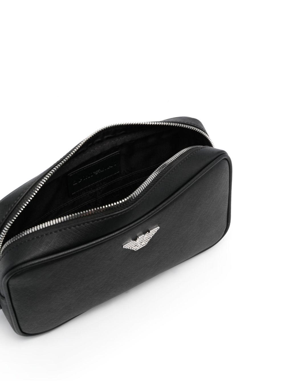 Eagle-plaque zipped wash bag Product Image