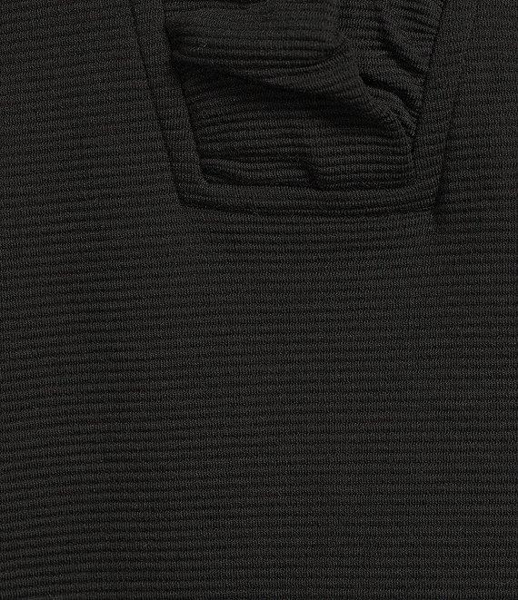 Lilly Pulitzer Tisbury Knit V-Neck Sleeveless Ruffle Detail Sheath Dress Product Image