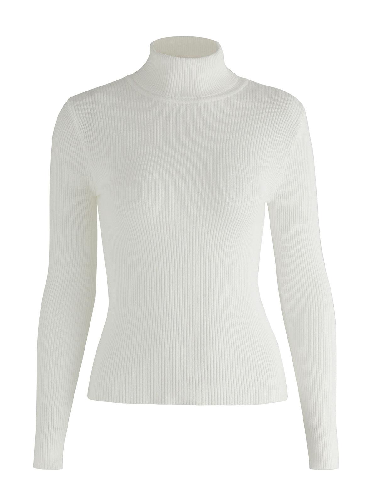 High Neck Jumper Knit Top Product Image